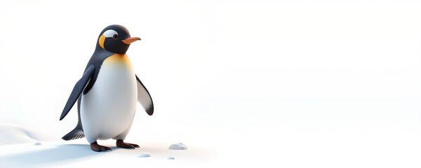 Obraz premium Penguin Snowy Landscape