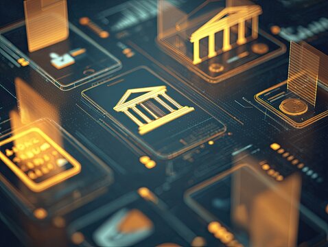 Abstract digital financial network