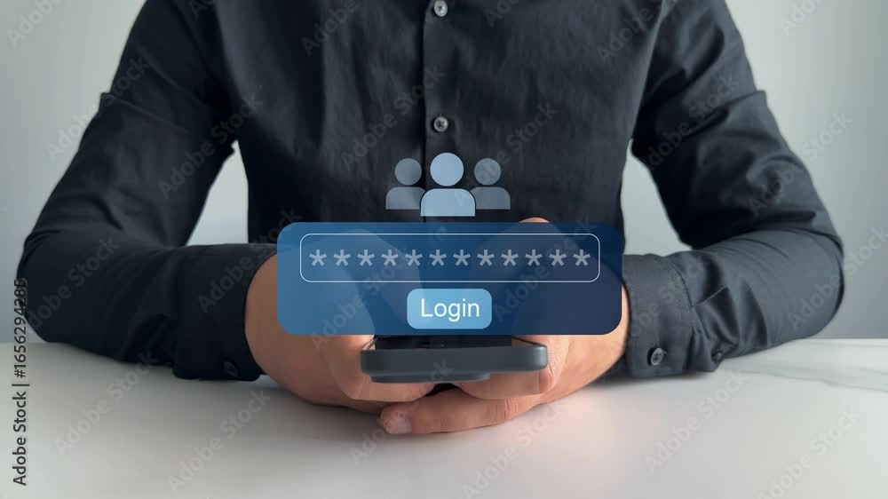 Poster protection and secured internet access login.personal information security,encryption and secure acc