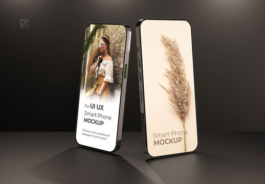 Phone Screen UI UX Mockup Design