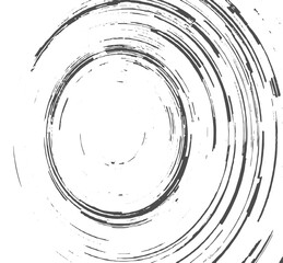 Circular Starburst Explosion Texture Distressed Grunge Abstract Vector Illustration Isolated on White Background