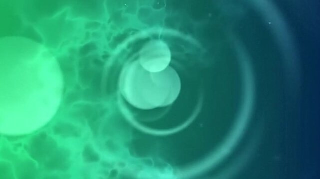 Blue liquid bacteria cells glow with light and energy in an abstract water pattern background  full HD video