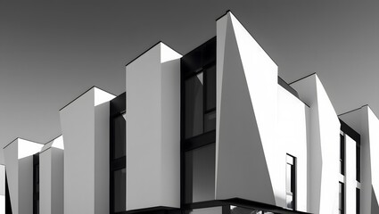  Bold Minimalism – Black & White Architectural Facade