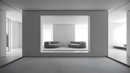 Bold Minimalism – Monochrome Geometric Room