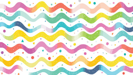 Wavy line patterns on a soft pastel background, Multicolor pastel lines Geometric pattern. Abstract  for print and textile vector design on transparent background.