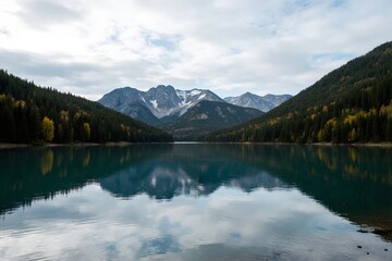 mountain lake in the mountains