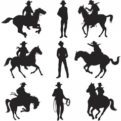 Cowboy Silhouettes.eps