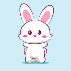Sweet Cartoon Bunny Illustration  Kids Character Design