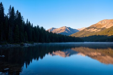 Fototapeta premium reflection in the mountains