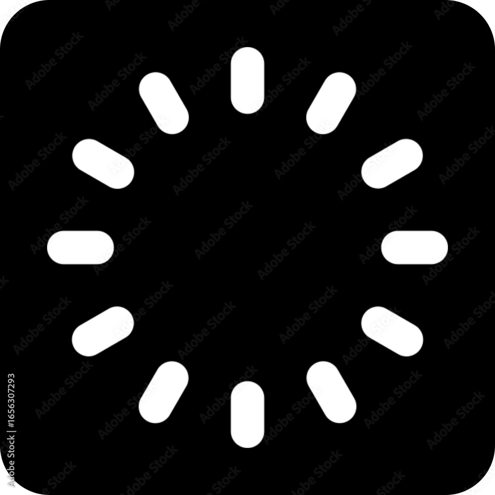 Aufkleber circular loading spinner icon for progress and waiting