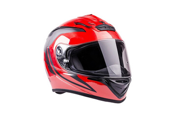 Professional racing bike helmet isolated on transparent background