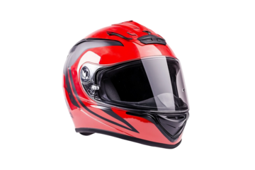 Professional racing bike helmet isolated on transparent background