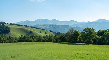 mountain landscape in the summer