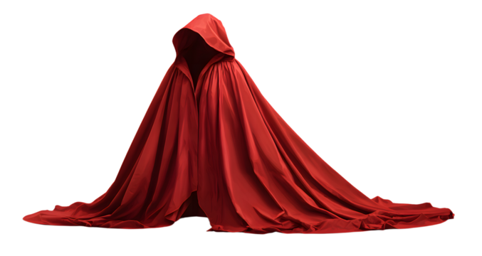 Red Cloak. 3d realistic vector