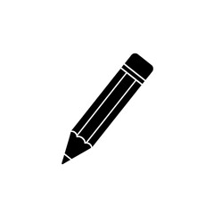 Sharp black pencil poised for writing or drawing, symbolizing creativity and education