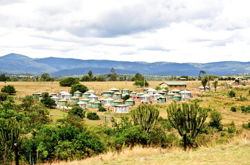 House in rural Kenya, Africa.