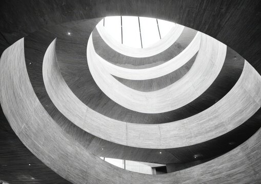 Abstract architectural spiral