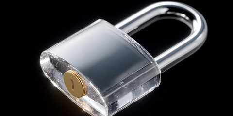 Transparent holographic lock