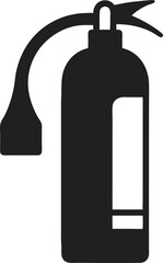 Fire Extinguisher Icon silhouette on transparent background