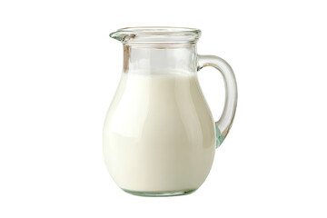 Fresh Milk in Glass Pitcher
