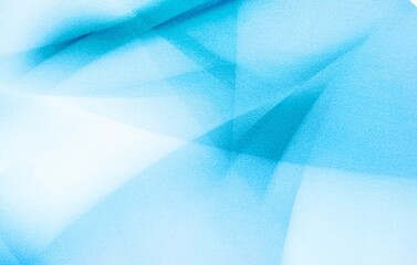 modern abstract blue background design with layers of textured white transparent material in triangle diamond 