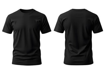 Naklejka premium Plain Black T-Shirts
