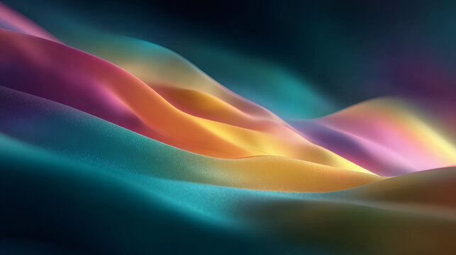 Blurred Abstract Background with a Spectrum of Colors 