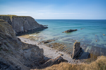 Vinegar Cove view  cliff walk from Bude