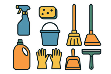 Household Cleaning Supplies and Tools