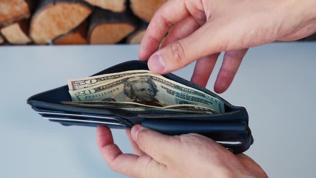 Digital currency, digital gold of the future. Bitcoin and other cryptocurrency coins in a wallet close-up. Money transactions and dollar and usdt exchange. Financial market and investments