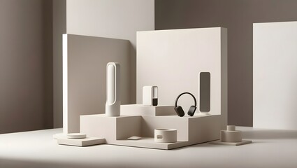  Bold Minimalism – Futuristic Minimal Product Display