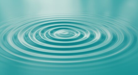 Serene Teal Water Ripples: Abstract Liquid Background for Wellness and Spa Branding
