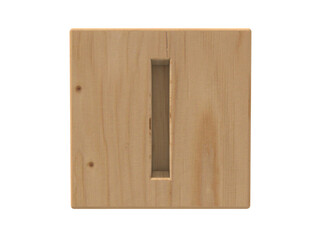 Wooden box letter I