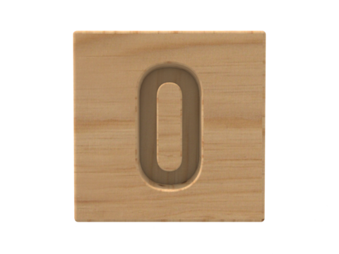 Wooden box number 0