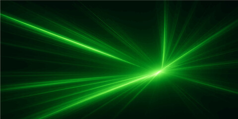 Abstract green and blue background with glowing light rays and bright energy design