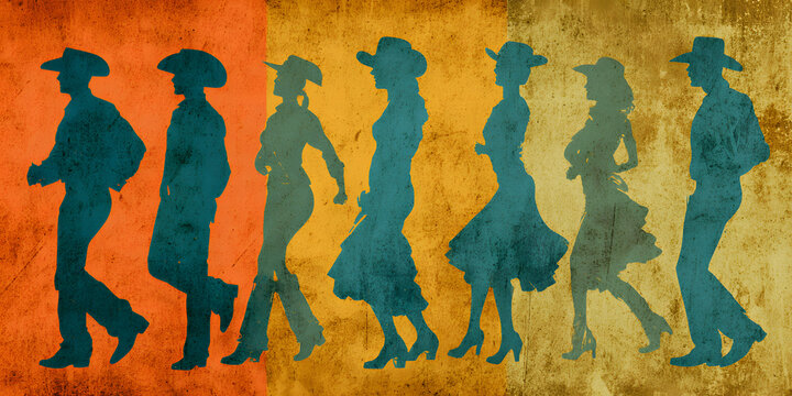 country line dancing concept