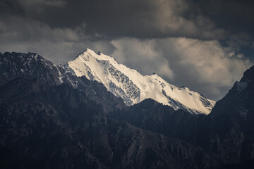 mountains and clouds