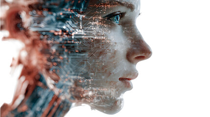 A conceptual image of artificial intelligence interacting with human emotions, visualized in a digital interface