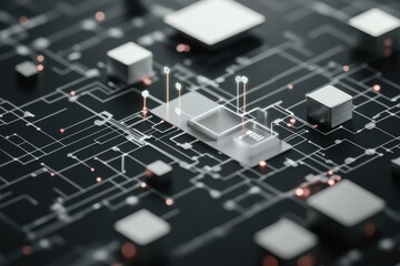 Diagram illustrating the flow and structure of an AI training model for data processing