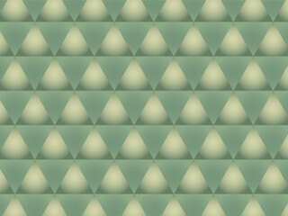 Obraz premium Sage Green Triangular Tile Pattern with Soft Spotlight Glow