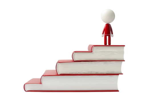 Personal growth book isolated on transparent background - Powered by Adobe