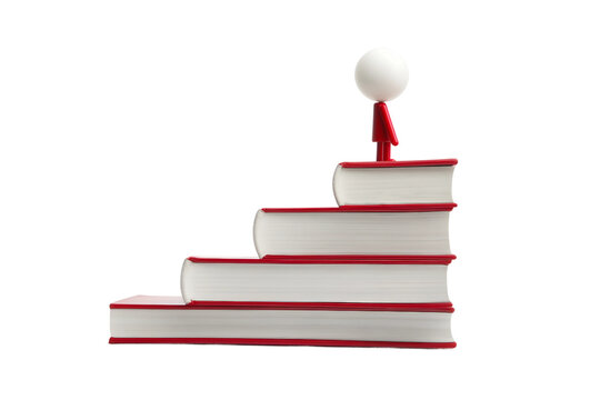 Career development book isolated on transparent background