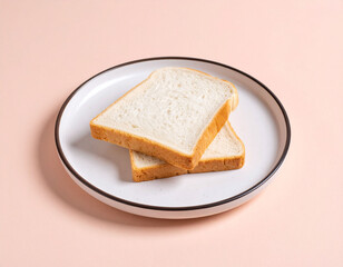 slices of bread on a plate