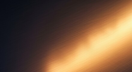 Golden Brushed Metal Texture: Warm Gradient Background for Luxury Branding