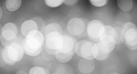 Abstract Bokeh: Soft, Glowing, Circular Light Forms in Grayscale.