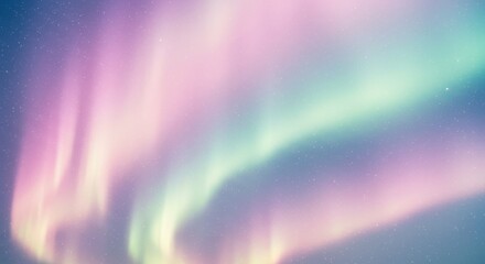 Pastel Aurora Borealis Night Sky: Dreamy Celestial Background for Design