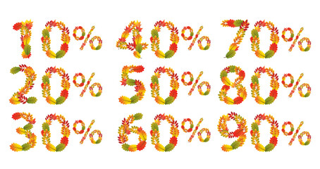 Autumn Sale. Vector illustration.