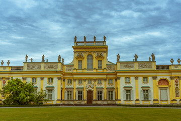 Fototapeta premium Wilanow palace, Warsaw, Poland. Royal palace.