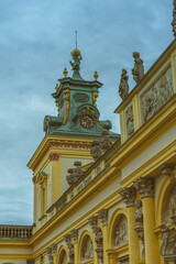 Wilanow palace, Warsaw, Poland. Royal palace.