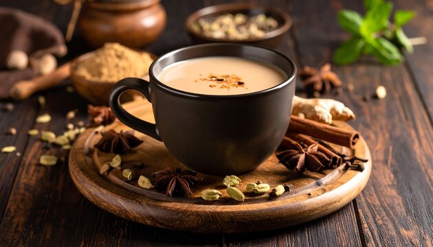 Spiced Masala Chai Tea Cup.